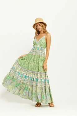 Sacramento Maxi Dress - Apple -Dress Shop 01 1190