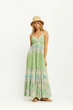 Sacramento Maxi Dress - Apple -Dress Shop 01 1195