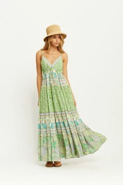 Sacramento Maxi Dress - Apple -Dress Shop 01 1199