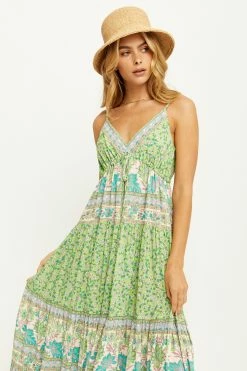 Sacramento Maxi Dress - Apple -Dress Shop 01 1204