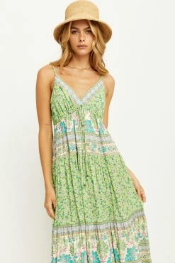 Sacramento Maxi Dress - Apple -Dress Shop 01 1205