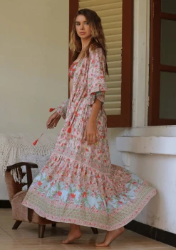 Pishon Kimono Dress - Lotus - Preorder