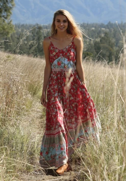 Ravennah Maxi Dress - Rococco Red - Preorder -Dress Shop 20181030211006