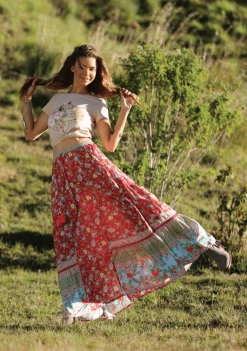 Ravennah Maxi Skirt - Rococco Red - Preorder -Dress Shop 20181030211148