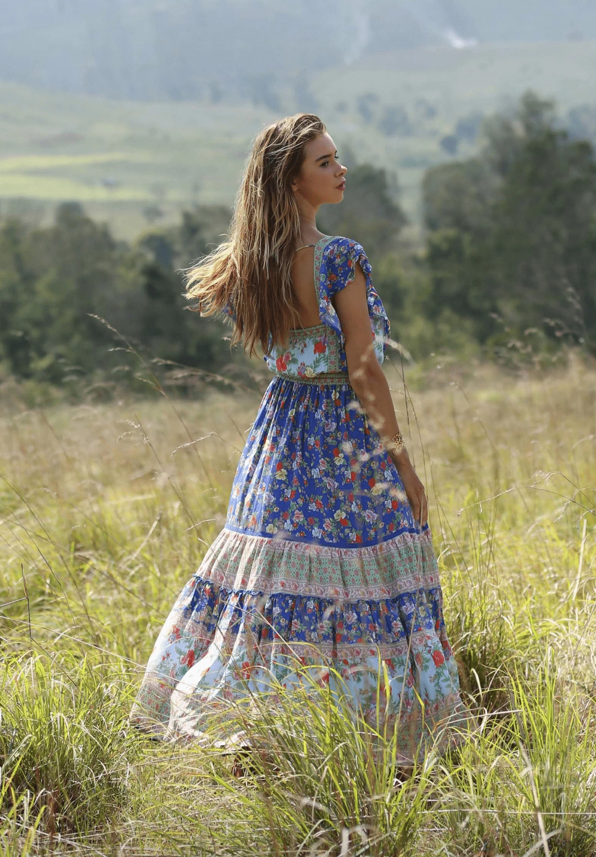 Hannah Maxi Dress - Lapis Lazuli - Preorder 2 Hannah Maxi Dress - Lapis Lazuli - Preorder - Image 2