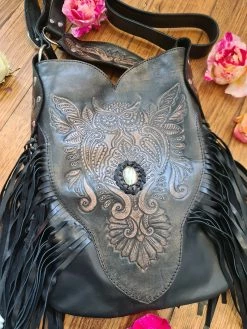 Owl Fringe Bag - Black 9 Owl Fringe Bag - Black -Dress Shop 20221121 173322