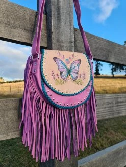 Mystic Butterfly Crossbody Bag - Purple Moon