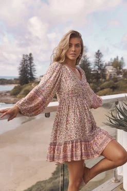 Seaside Mini Dress - Sunset -Dress Shop IMG 17482