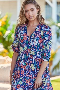 Eve Midi Dress - Carnation 21 Eve Midi Dress - Carnation -Dress Shop JaaseEveMidiDress Carnation GypsyandWolf10