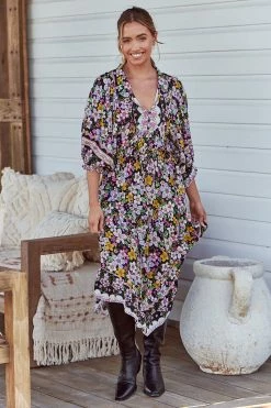 Jasmine Midi Dress - Firefly -Dress Shop JaaseJasmineMidiDress Firefly GypsyandWolf8