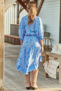 Jasmine Midi Dress - Kai -Dress Shop JaaseJasmineMidiDress Kai GypsyandWolf4