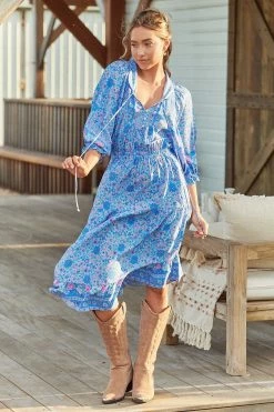 Jasmine Midi Dress - Kai -Dress Shop JaaseJasmineMidiDress Kai GypsyandWolf7