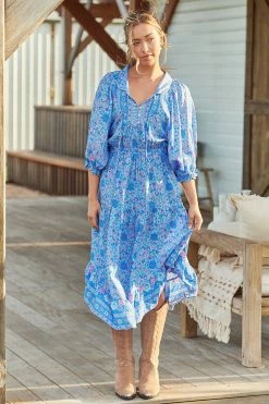 Jasmine Midi Dress - Kai -Dress Shop JaaseJasmineMidiDress Kai GypsyandWolf9