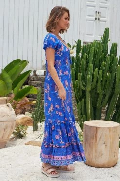 Saria Maxi Dress - Soleil -Dress Shop JaaseSariaMaxiDress Soleil GypsyandWolf7