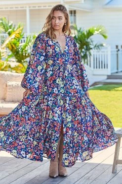 Teresa Maxi Dress - Carnation -Dress Shop JaaseTeresaMaxiDress Carnation GypsyandWolf5