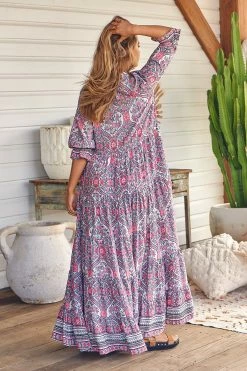 Tillie Maxi Dress - Bonnie -Dress Shop JaaseTillieMaxiDress Bonnie GypsyandWolf9