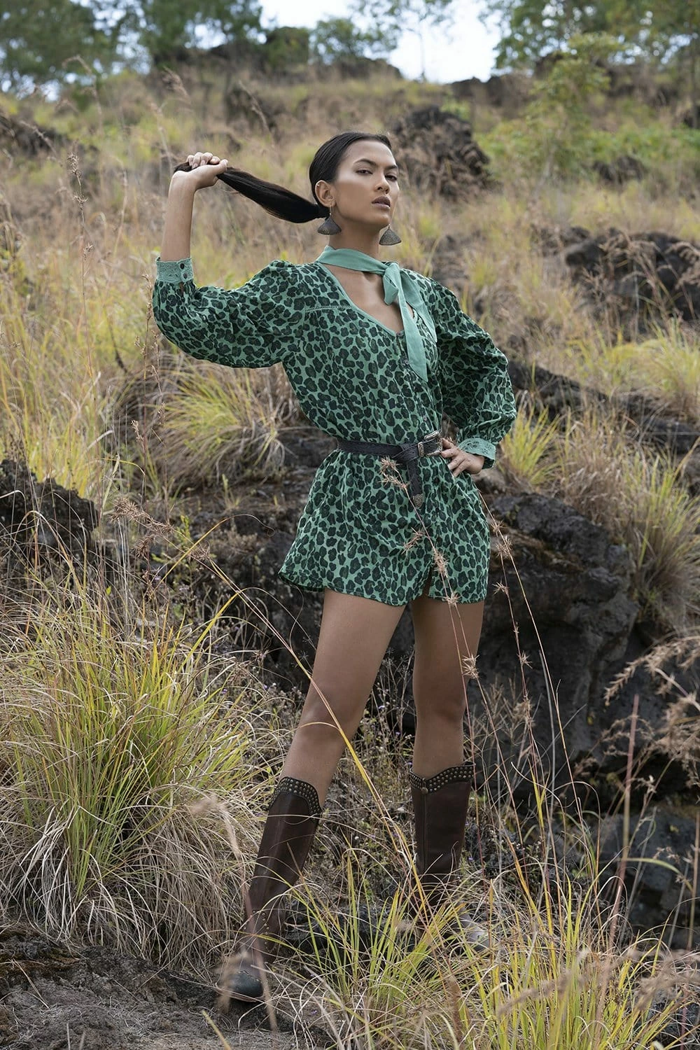 Laura Shirt Dress - Emerald - Preorder 5 Laura Shirt Dress - Emerald - Preorder - Image 5