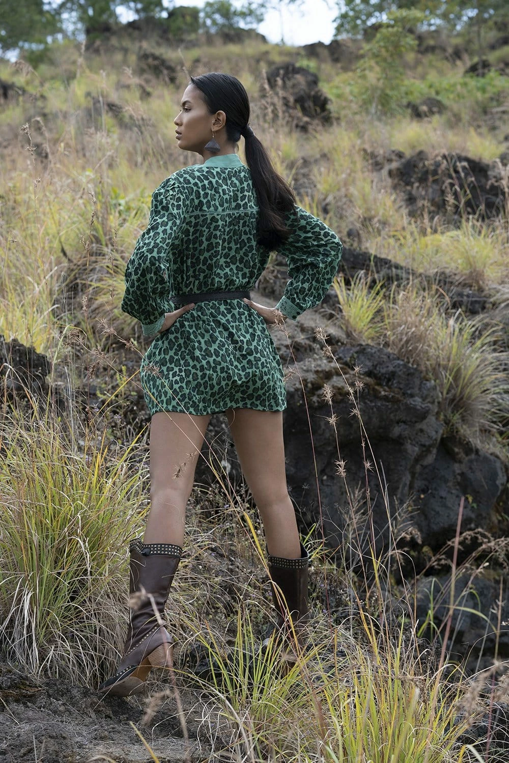 Laura Shirt Dress - Emerald - Preorder 6 Laura Shirt Dress - Emerald - Preorder - Image 6