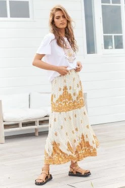 Riya Maxi Skirt - Sundown -Dress Shop LOOK32 JAASE28SEP 2207