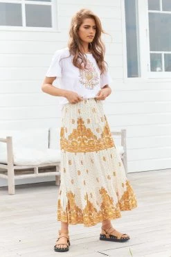 Riya Maxi Skirt - Sundown -Dress Shop LOOK32 JAASE28SEP 2208