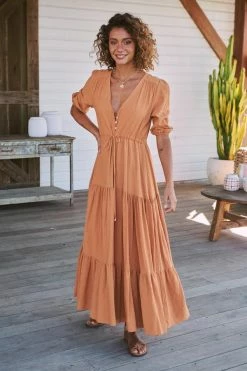 Tessa Maxi Dress - Honey Cotton