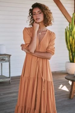 Tessa Maxi Dress - Honey Cotton -Dress Shop LOOK32 JAASE 5thJULY2023 1496 600x ac35728a 848f 429c 855a c449a60b53b7