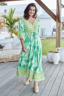 Ebony Maxi Dress - Palmetto -Dress Shop LOOK42 JAASE 7THJUNE BRONTIE 0338