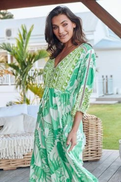 Ebony Maxi Dress - Palmetto -Dress Shop LOOK42 JAASE 7THJUNE BRONTIE 0341