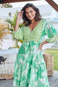 Ebony Maxi Dress - Palmetto -Dress Shop LOOK42 JAASE 7THJUNE BRONTIE 0344