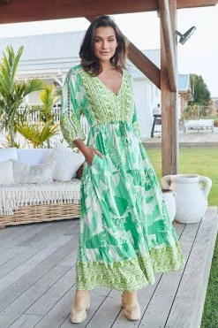 Ebony Maxi Dress - Palmetto -Dress Shop LOOK42 JAASE 7THJUNE BRONTIE 0346