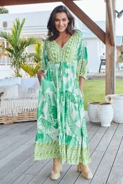 Ebony Maxi Dress - Palmetto -Dress Shop LOOK42 JAASE 7THJUNE BRONTIE 0347