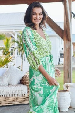 Ebony Maxi Dress - Palmetto -Dress Shop LOOK42 JAASE 7THJUNE BRONTIE 0349