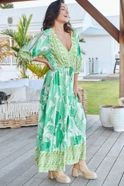 Ebony Maxi Dress - Palmetto -Dress Shop LOOK42 JAASE 7THJUNE BRONTIE 0355