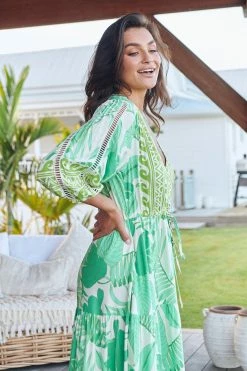 Ebony Maxi Dress - Palmetto -Dress Shop LOOK42 JAASE 7THJUNE BRONTIE 0357