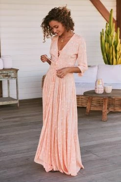 Indiana Maxi Dress - Peach Island -Dress Shop LOOK50 JAASE 5thJULY2023 2443