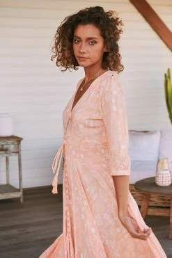 Indiana Maxi Dress - Peach Island -Dress Shop LOOK50 JAASE 5thJULY2023 2453