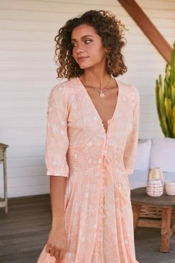 Indiana Maxi Dress - Peach Island -Dress Shop LOOK50 JAASE 5thJULY2023 2455