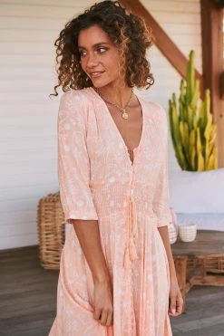 Indiana Maxi Dress - Peach Island -Dress Shop LOOK50 JAASE 5thJULY2023 2462