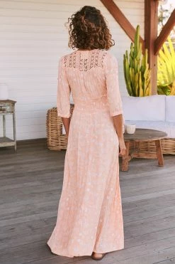 Indiana Maxi Dress - Peach Island -Dress Shop LOOK50 JAASE 5thJULY2023 2466