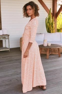 Indiana Maxi Dress - Peach Island -Dress Shop LOOK50 JAASE 5thJULY2023 2475