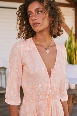 Indiana Maxi Dress - Peach Island -Dress Shop LOOK50 JAASE 5thJULY2023 2480