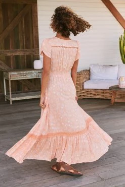 Carmen Maxi Dress - Peach Island -Dress Shop LOOK51 JAASE 5thJULY2023 2514