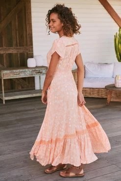Carmen Maxi Dress - Peach Island -Dress Shop LOOK51 JAASE 5thJULY2023 2520