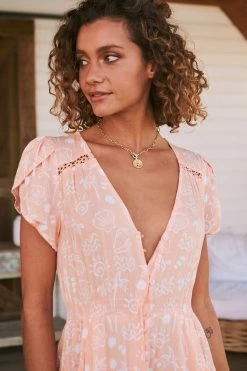 Carmen Maxi Dress - Peach Island -Dress Shop LOOK51 JAASE 5thJULY2023 2523