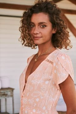 Carmen Maxi Dress - Peach Island -Dress Shop LOOK51 JAASE 5thJULY2023 2525