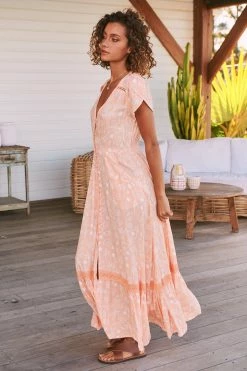 Carmen Maxi Dress - Peach Island -Dress Shop LOOK51 JAASE 5thJULY2023 2535