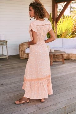 Carmen Maxi Dress - Peach Island -Dress Shop LOOK51 JAASE 5thJULY2023 2542