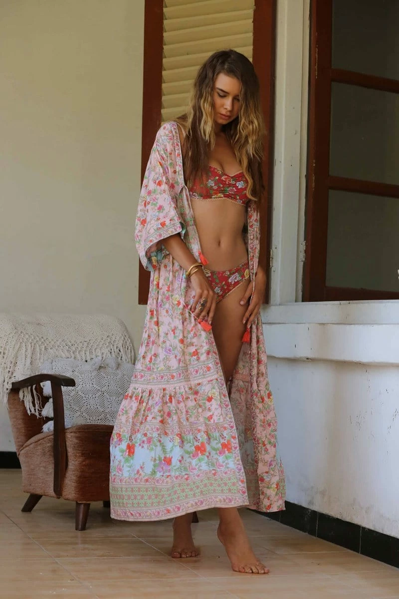 Pishon Kimono Dress - Lotus - Preorder 3 Pishon Kimono Dress - Lotus - Preorder - Image 3