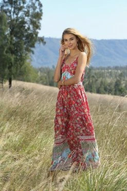 Ravennah Maxi Dress - Rococco Red - Preorder