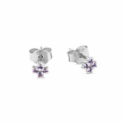 Supernova Amethyst Studs
